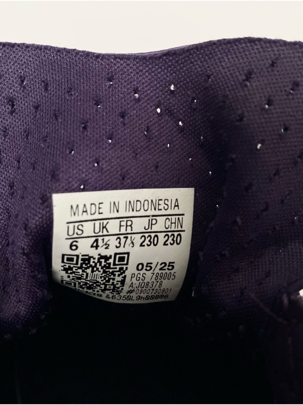 adidas SL 72 OG Aurora Plum / Core Black / Gum Women’s Sneakers Sz 6 - Picture 9 of 10